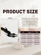 Abstract Black Brushstroke Canvas Wall Art for Minimalist Home Decor – вид 7