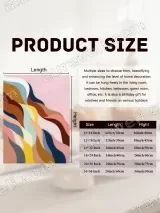Abstract Colorful Waves Canvas Wall Art for Bedroom Living Room Decor – view 7