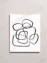 Abstract Minimalist Line Art Canvas Wall Art for Living Room Home Decor – view 2