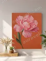 Pink Peony Floral Canvas Wall Art for Living Room Bedroom Home Decor – view 3