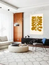 Abstract Botanical Leaf Canvas Wall Art for Living Room Home Decor – view 5