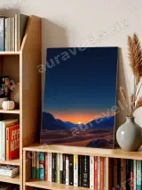 Desert Dunes Sunset Starry Sky Mountain Canvas Wall Art for Home Decor – вид 3