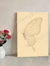 Butterfly Sketch Canvas Wall Art for Living Room Bedroom Home Decor – view 2