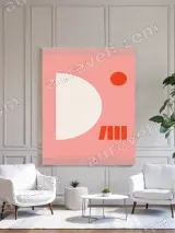Minimalist Geometric Canvas Wall Art for Living Room Bedroom Home Decor – view 3