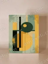 Modern Geometric Abstract Canvas Wall Art for Living Room Home Decor – view 4