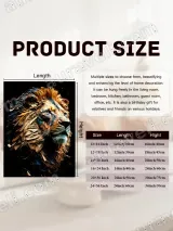 Abstract Lion Canvas Wall Art for Living Room Home Decor – вид 7