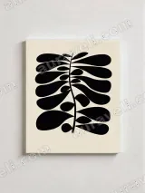 Abstract Botanical Leaf Canvas Wall Art for Living Room Home Decor – view 2