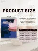 Abstract Color Block Canvas Wall Art for Living Room Home Decor – view 7
