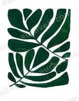 Tropical Leaf Canvas Wall Art for Living Room Bedroom framed modern home decor