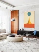 Mid - Century Geometric Canvas Wall Art for Living Room Home Decor – вид 5
