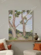Serene Tree Landscape Canvas Wall Art for Living Room Bedroom Home Decor – view 2