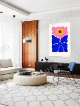 Bold Floral Canvas Wall Art for Living Room Home Decor – view 5