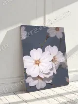 White Floral Canvas Wall Art for Bedroom and Living Room Home Decor – view 3