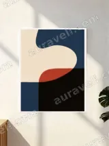 Abstract Geometric Canvas Wall Art for Living Room Home Decor – view 2