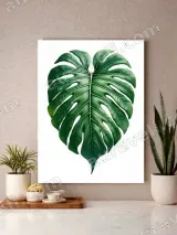 Monstera Leaf Canvas Wall Art for Living Room Bedroom Home Decor – вид 3