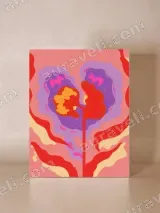 Vibrant Abstract Floral Canvas Wall Art for Living Room Decor – вид 4