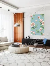 Pink Floral Canvas Wall Art for Bedroom & Living Room Home Decor – view 5