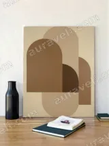 Minimalist Geometric Arch Canvas Wall Art for Living Room Home Decor