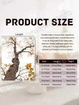 Tree Trunk with Yellow Leaves Canvas Wall Art for Living Room Home Decor – view 6
