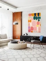 Abstract Colorful Geometric Canvas Wall Art for Living Room Home Decor – view 5