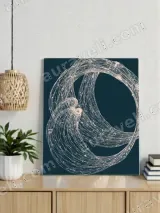 Abstract Line Art Canvas Wall Art for Living Room Bedroom Home Decor – view 3