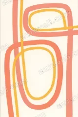 Abstract Geometric Line Canvas Wall Art for Living Room framed modern home decor