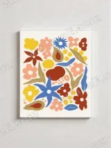Colorful Floral Canvas Wall Art for Living & Bedroom Home Decor – view 2