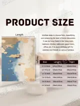 Abstract Sky & Gold Clouds Canvas Wall Art for Living Room Decor – view 7