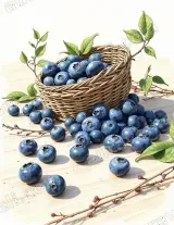 Blueberry Still Life Canvas Wall Art for Living Room Bedroom Home Decor wall art print
