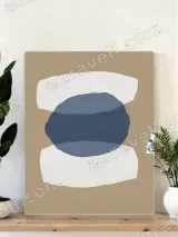 Minimalist Abstract Geometric Canvas Wall Art for Living Room Home Decor