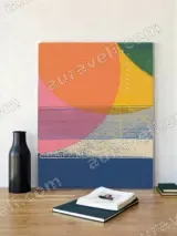Abstract Geometric Canvas Wall Art for Living Room Bedroom Home Decor