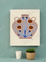 Floral Vase Canvas Wall Art for Living Room Bedroom Home Decor – view 4
