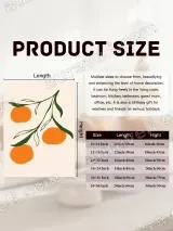 Minimalist Orange Branch Canvas Wall Art for Living Room Home Decor – view 7