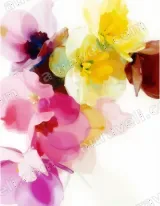 Abstract Floral Canvas Wall Art for Living Room Bedroom framed modern home decor