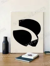 Modern Abstract Geometric Canvas Wall Art for Living Room Home Decor
