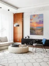 Beach Sunset Coastal Canvas Wall Art for Living Room Bedroom Home Decor – вид 5