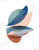 Abstract Colorful Leaf Canvas Wall Art for Living Room framed modern home decor