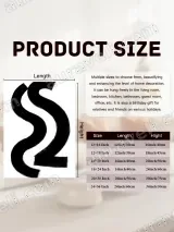 Abstract Black Curve Canvas Wall Art for Living Room Home Decor – вид 7