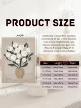 White Floral Vase Canvas Wall Art for Living Room Bedroom Home Decor – view 7