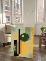Modern Geometric Abstract Canvas Wall Art for Living Room Home Decor – view 2