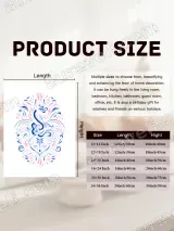Abstract Peacock Floral Canvas Wall Art for Living Room Home Decor – view 6
