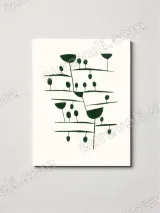 Abstract Botanical Canvas Wall Art for Living & Bedroom Home Decor – view 3