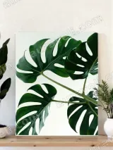 Monstera Leaf Canvas Wall Art for Living Room Bedroom Home Decor