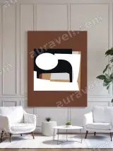 Abstract Geometric Canvas Wall Art for Living Room Bedroom Home Decor – view 3
