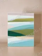 Abstract Color - Block Landscape Canvas Wall Art for Living Room Bedroom Home Decor – вид 4