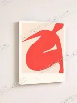 Abstract Red Figure Canvas Wall Art for Living Room Bedroom Home Decor – view 4