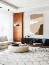 Abstract Earthy Tones Canvas Wall Art for Living Room Home Decor – view 5