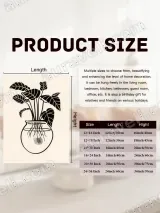 Black & White Botanical Plant in Vase Canvas Wall Art for Home Decor – view 6