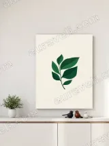 Green Leaf Botanical Canvas Wall Art for Living Room Home Decor – view 4