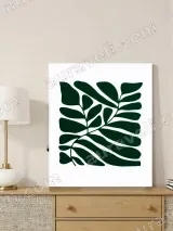 Minimalist Botanical Leaf Canvas Wall Art for Living Room Decor – view 4